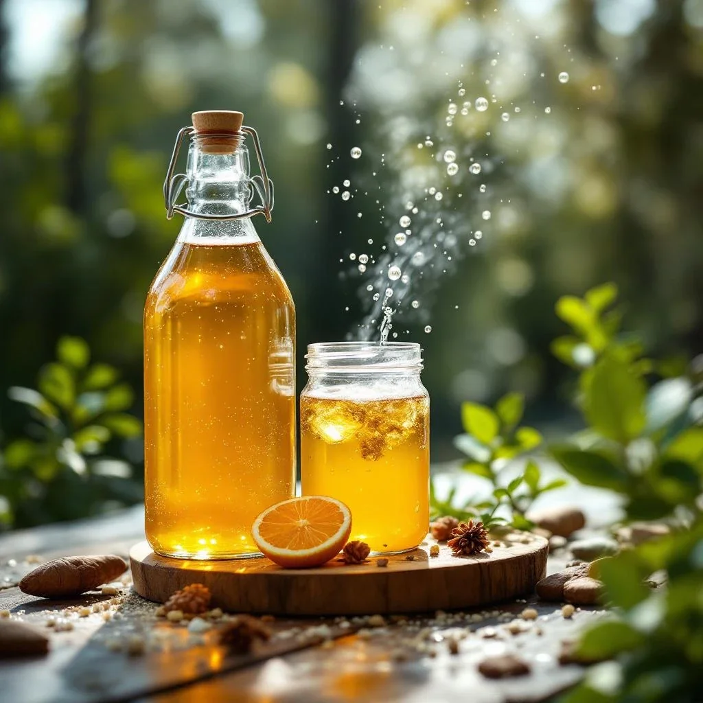 Sprievodca fermentovanými nápojmi: Vodný kefír, kombucha a rejuvelac pre posilnenie imunity